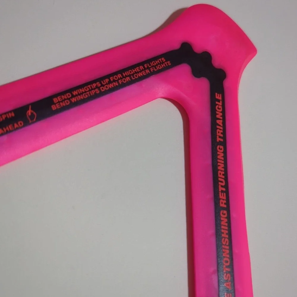 Vintage Aerobie orbiter By‎ Alan Adler Triangle Pink 90's